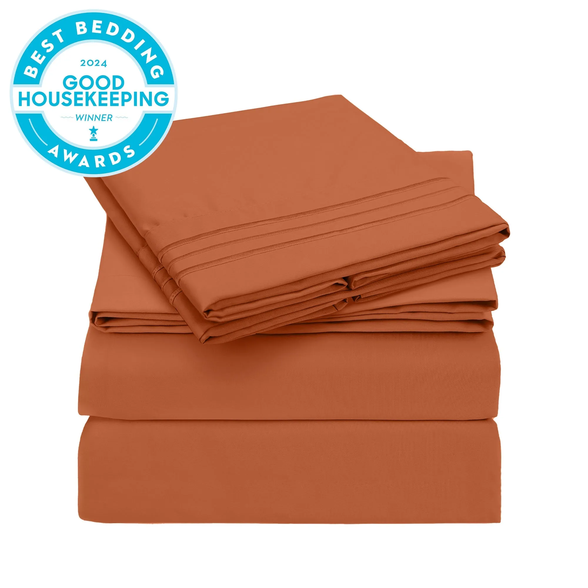 Iconic 4-Piece Microfiber Sheet Set (Autumn Harvest)