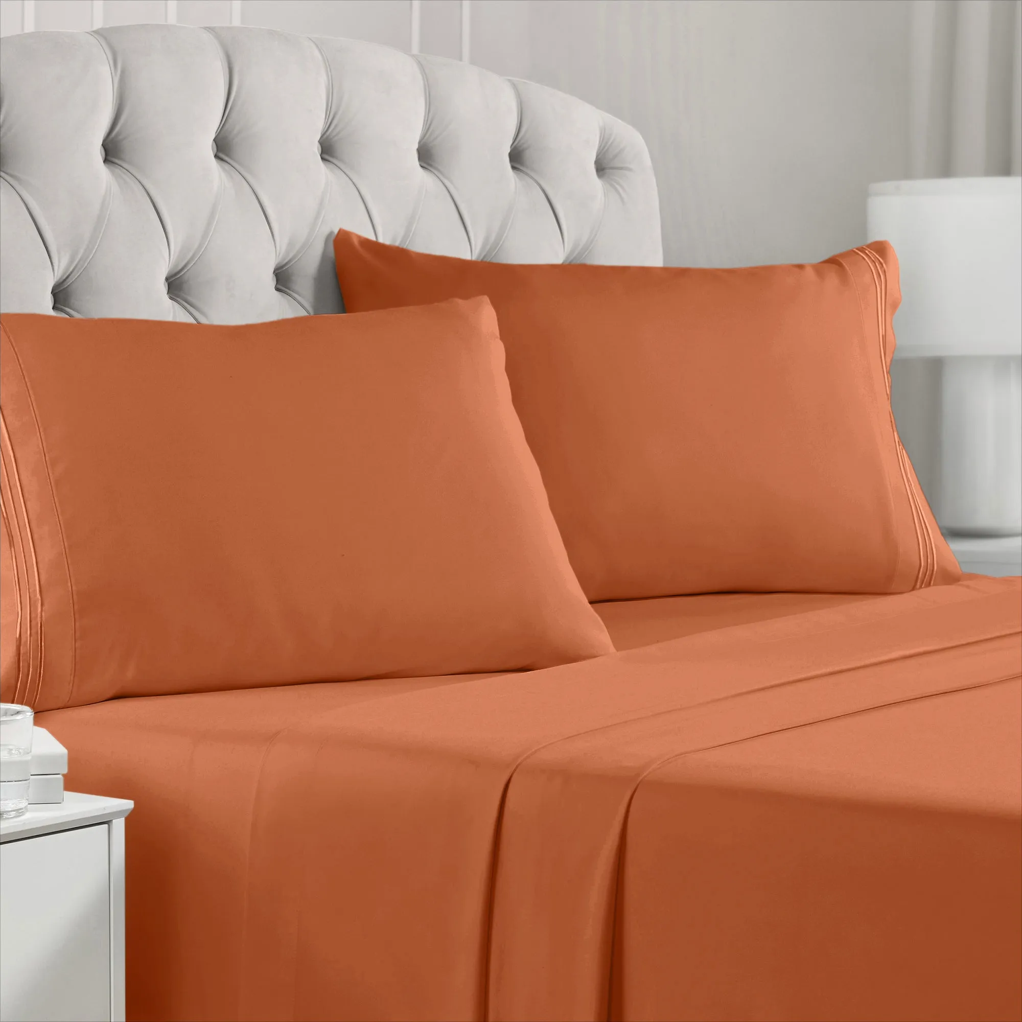 Iconic 4-Piece Microfiber Sheet Set (Autumn Harvest)