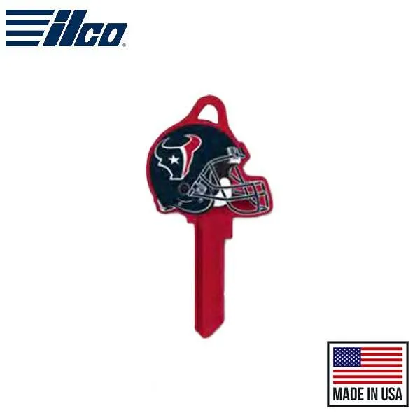 Ilco - NFL TeamKeys - Helmet Edition - Key Blank - Houston Texans - SC1 (5 Pack)