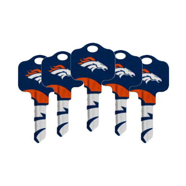 Ilco - NFL TeamKeys - Key Blank - Denver Broncos - SC1 (5 Pack)