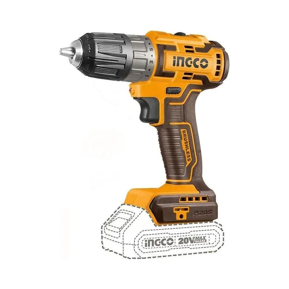 Ingco CDLI20508 Li-Ion BL Cordless Drill 20V