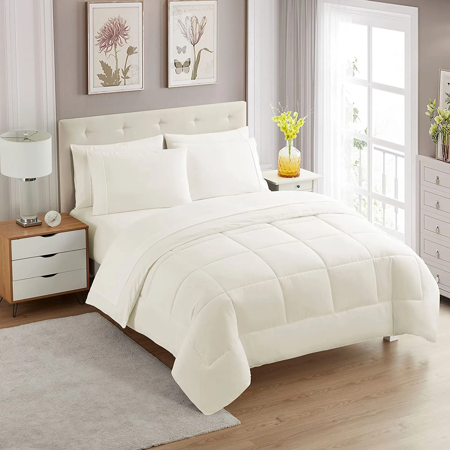 Ivory Study Bed Set