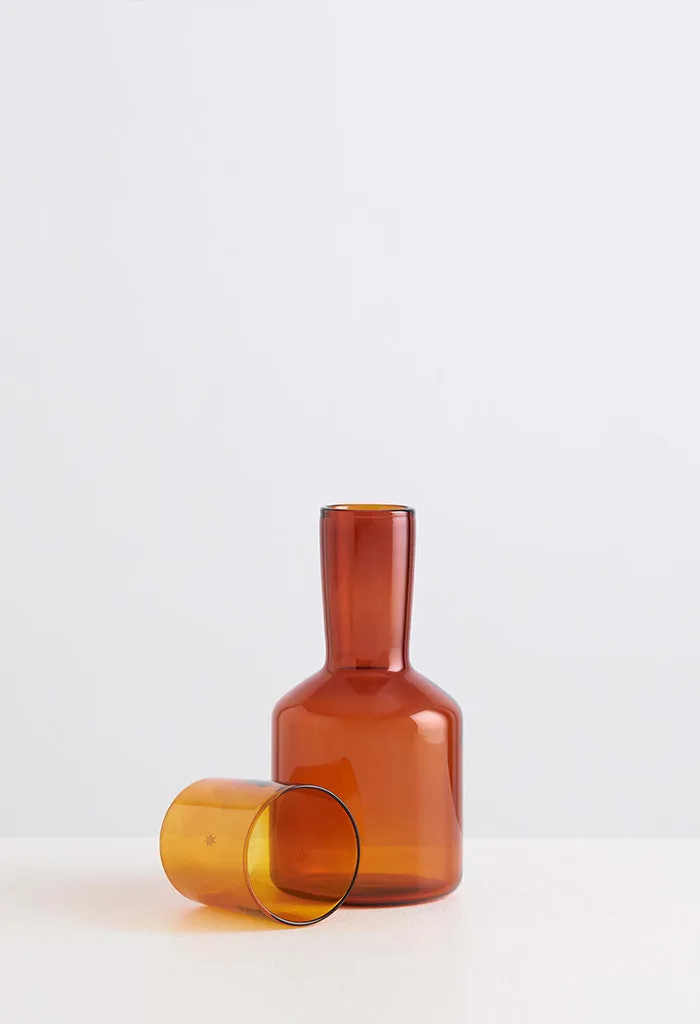 J'ai Soif Carafe & Glass - Amber