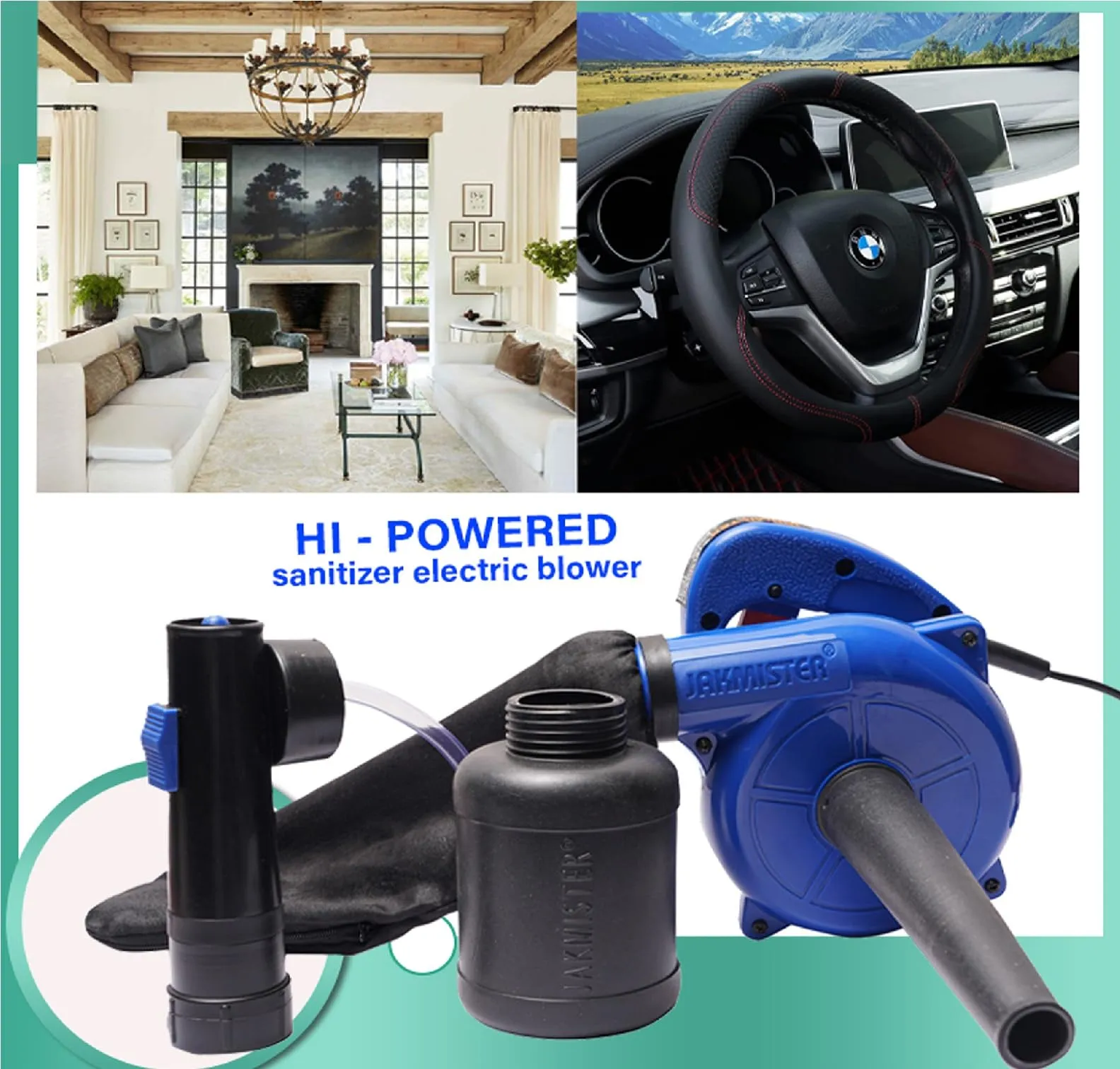 Jakmister 600W   6M Extension Wire -Water Blower   Vacuum Cleaner  Paint Sprayer   Air Blower Machine