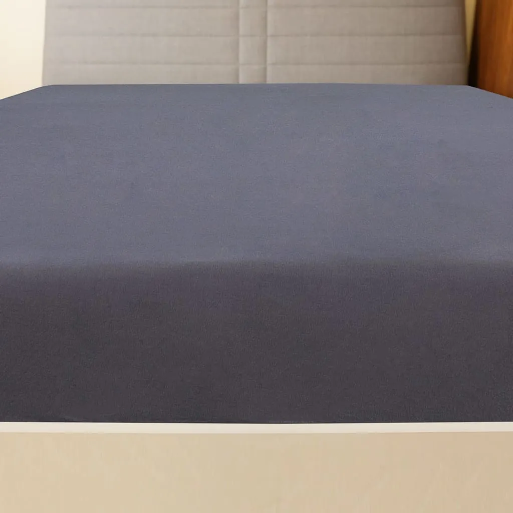 Jersey Fitted Sheets 2 pcs Anthracite 160x200 cm Cotton