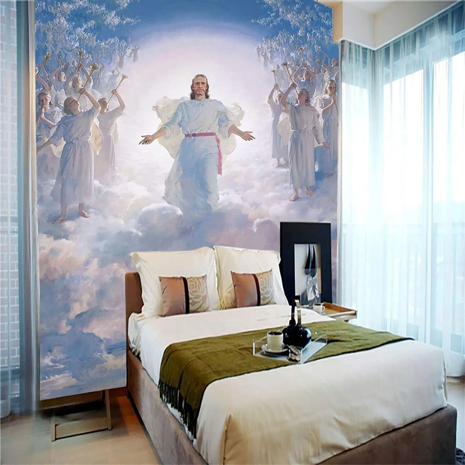 Jesus 3D Wall Murals Large Wallpapers132X94 Inches