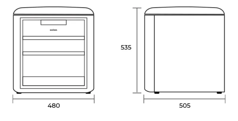 Kadeka KP115ER-WH/BK/GR/PK Play Series 10-12 Bottles