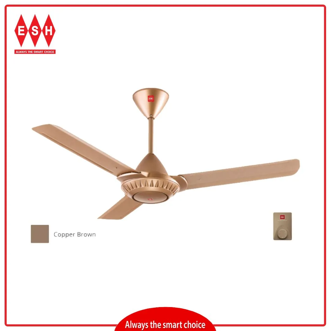 KDK K12WO 120cm/48 Inch Regulator Type Ceiling Fan (Copper Brown)