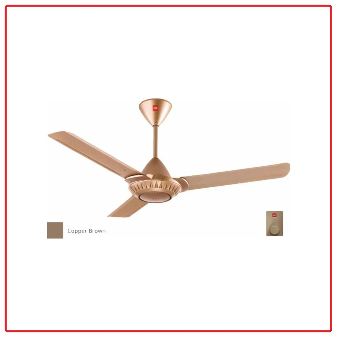 KDK K12WO 120cm/48 Inch Regulator Type Ceiling Fan (Copper Brown)