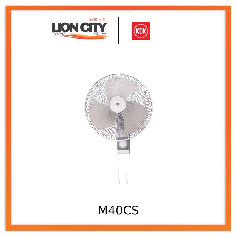 KDK M40CS Blue/Grey 16IN Wall Fan