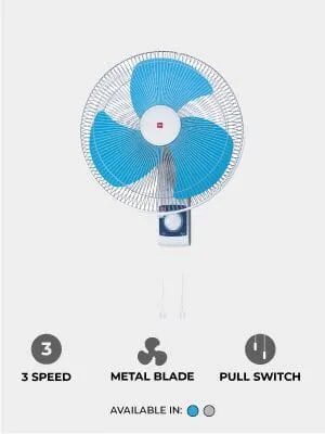 KDK M40CS Blue/Grey 16IN Wall Fan