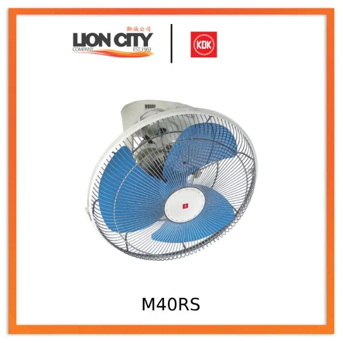 KDK M40RS Grey/Blue 40CM Orbital Fan (Pre-Order)