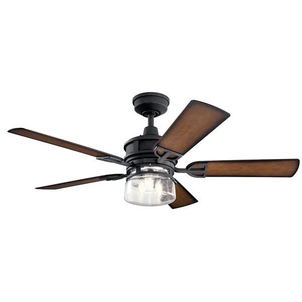 Kichler 310239DBK Lyndon™ Patio LED 3000K 52" Fan Distressed Black