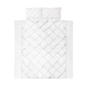 King Size Quilt Cover Set - White