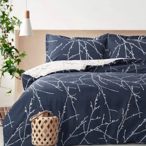 King size twigs design, Bedding set of 6 pieces.