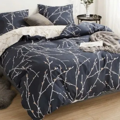 King size twigs design, Bedding set of 6 pieces.