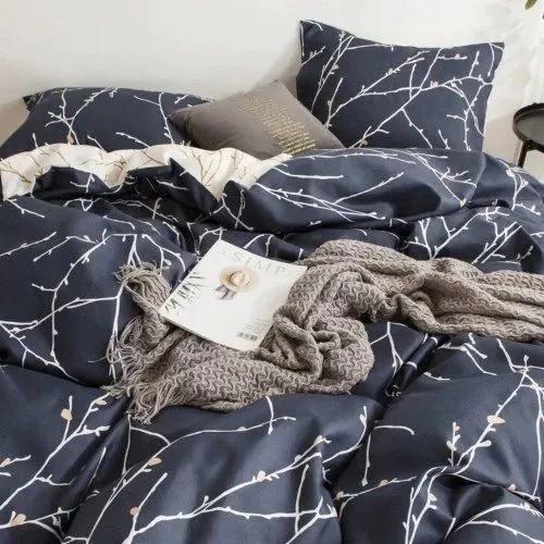 King size twigs design, Bedding set of 6 pieces.