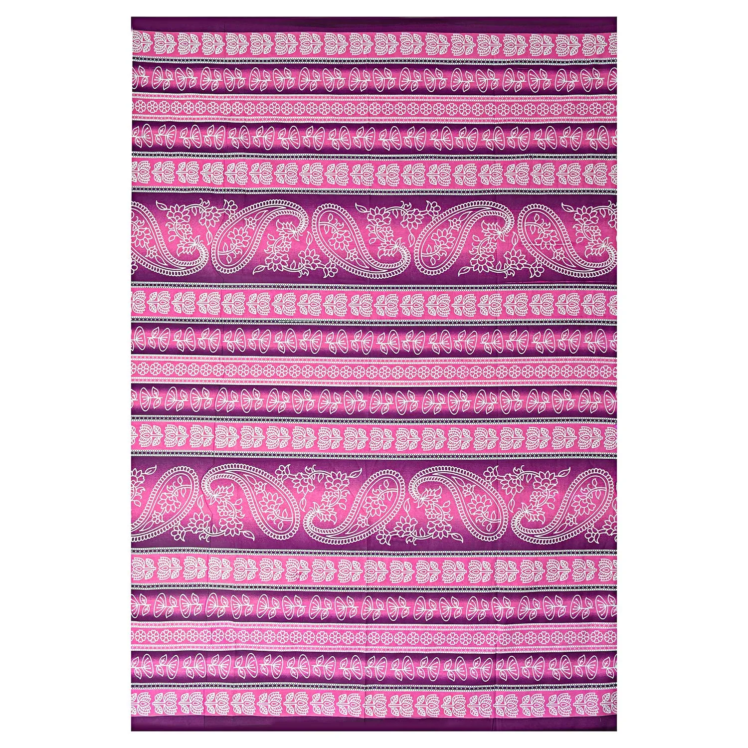 Kuber Industries 100% Cotton 144 TC Single Bed Sheet with 1 Pillow Cover (Pink) -CTKTC13012