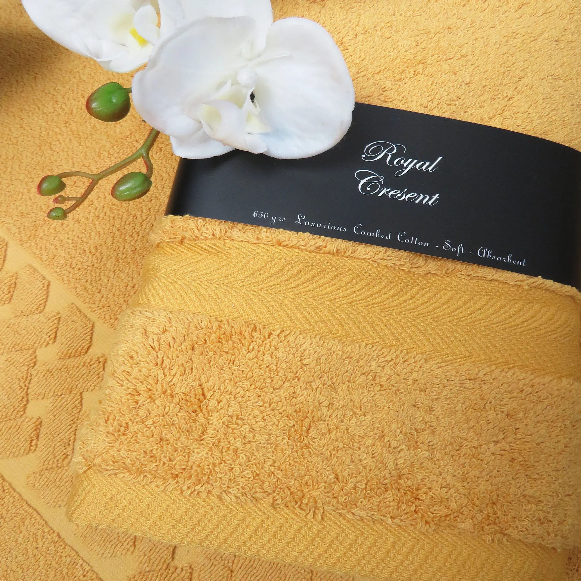 Lemon Quartz Luxury Cotton Terry Towels