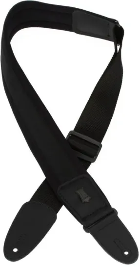 Levy's PM48NP2 Neoprene Guitar Strap - 2.25" (Black)