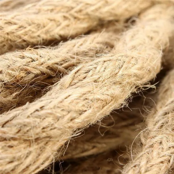 Linen Rope Covered Twisted Cord - Per Ft. - 18 AWG