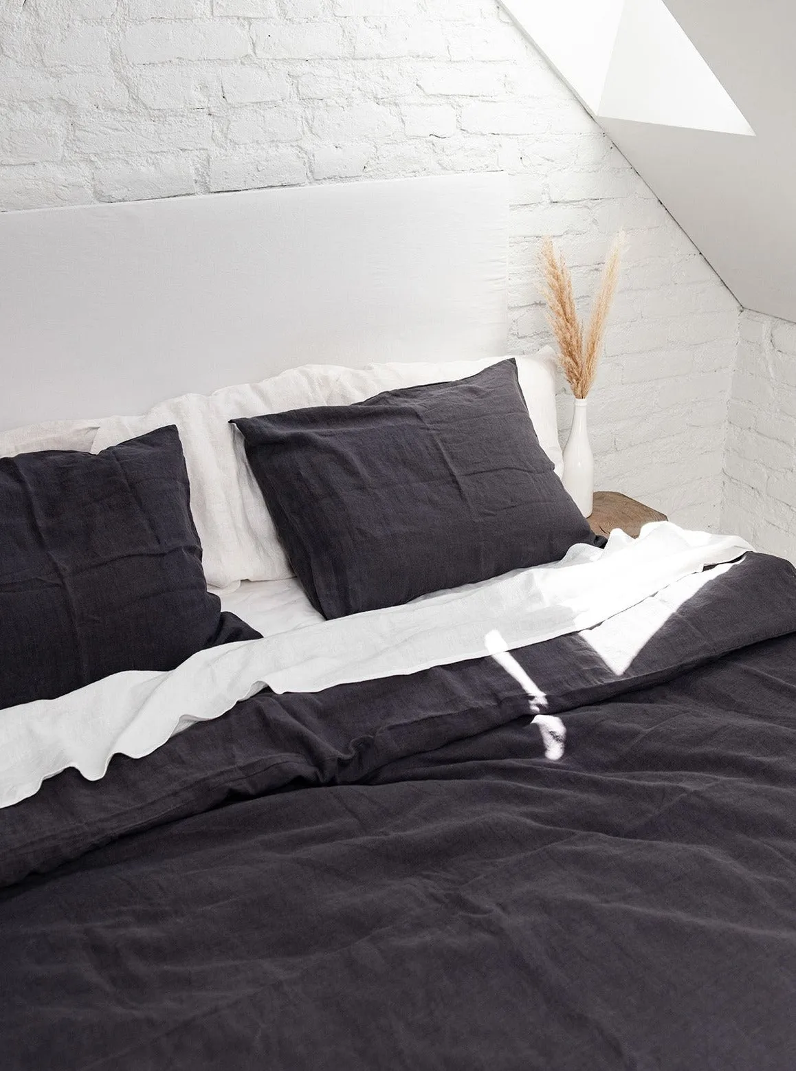 Linen Sheets Set - Charcoal