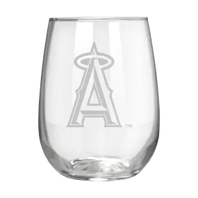 Los Angeles Angels 17 oz. Stemless Wine Glass