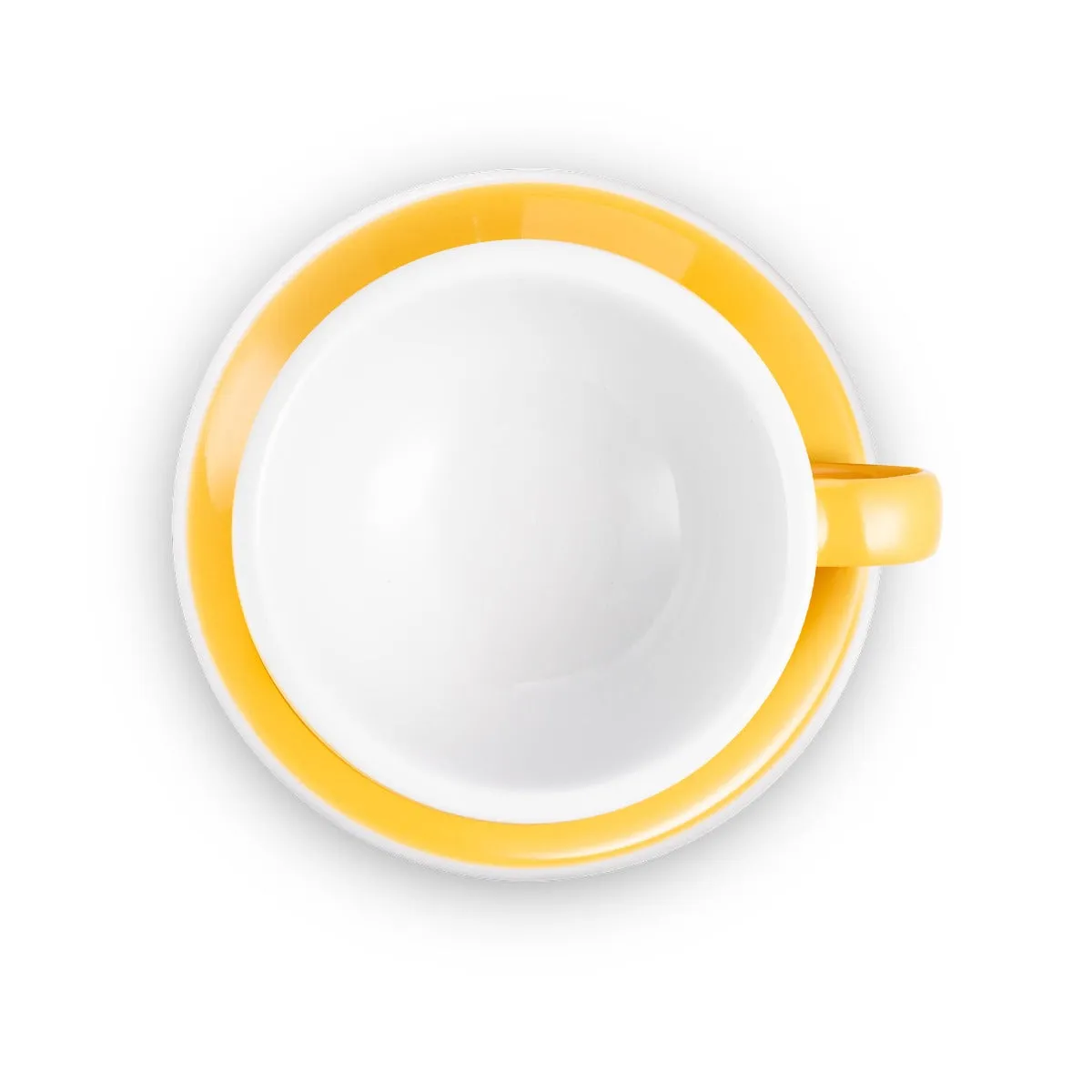 Loveramics Egg Style Latte Cup & Saucer - Yellow (10oz/300ml)