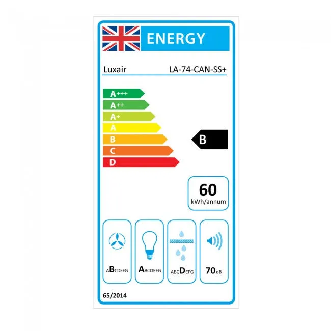 Luxair 74cm Canopy Hood | LA-74-CAN-SS-PLUS