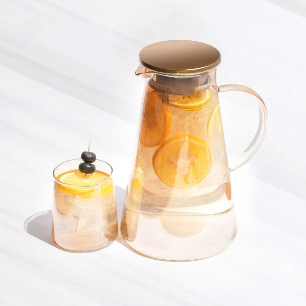 Luxury Drinkware - The Complete Glass Pitcher and Cup Set (Set of 7)