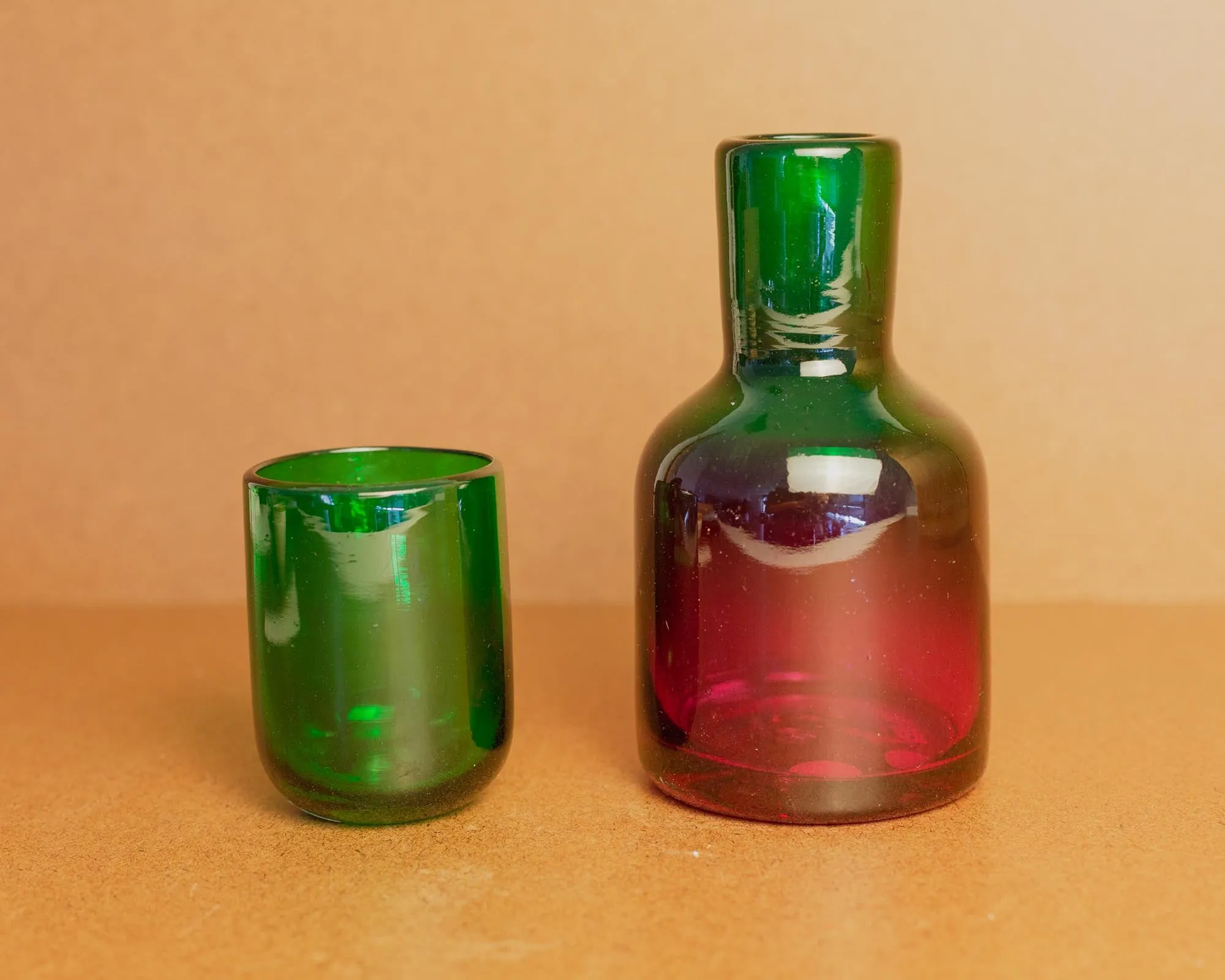 Luz Collection- Hand Blown Glass Carafe Set