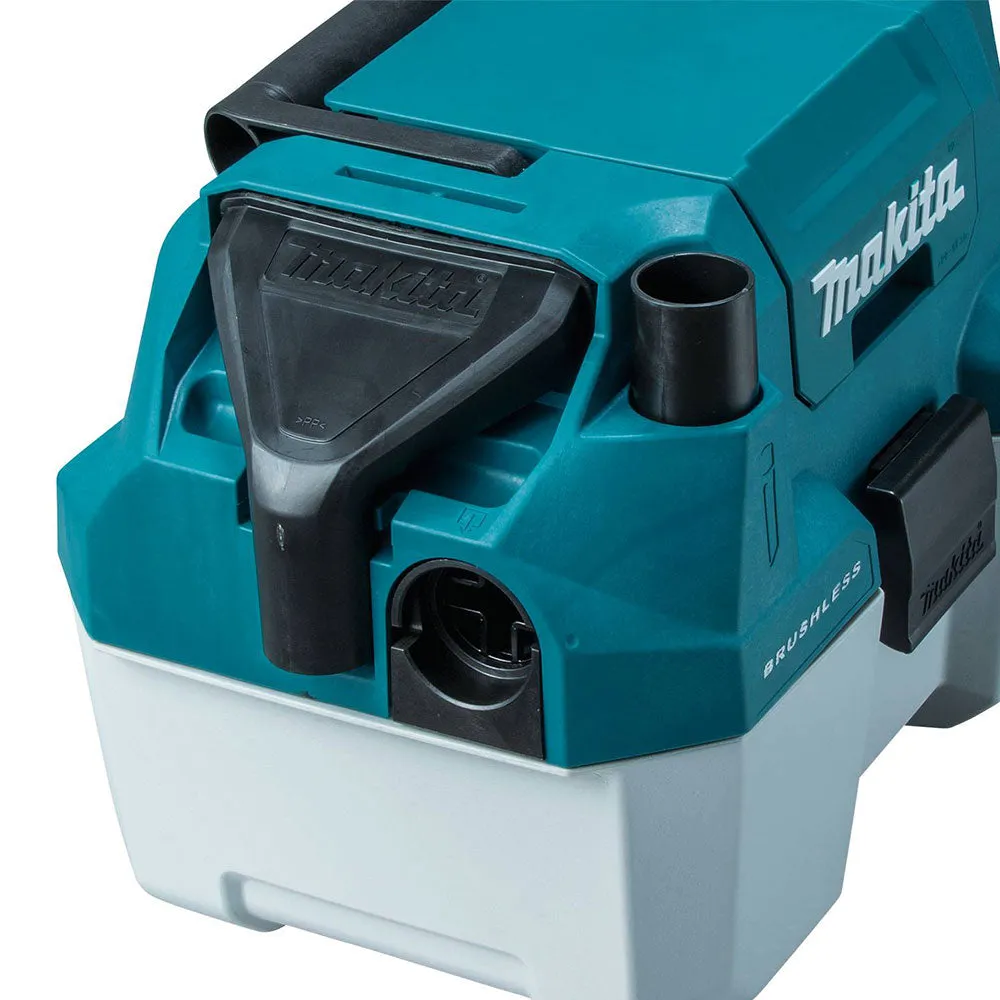 Makita XCV11Z 18 Volt 2 Gallon Brushless Wet/Dry Dust Extractor/Vacuum,Bare Tool