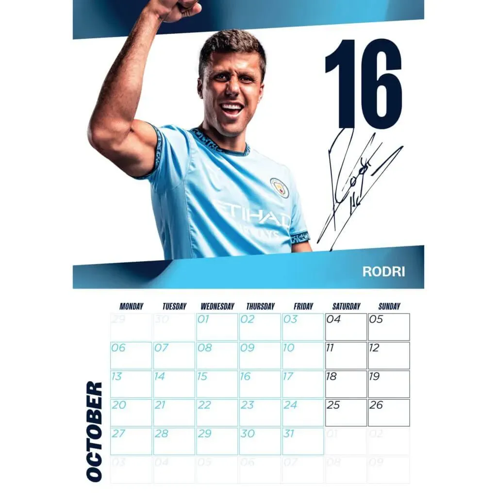 Manchester City 2025 Official Calendar