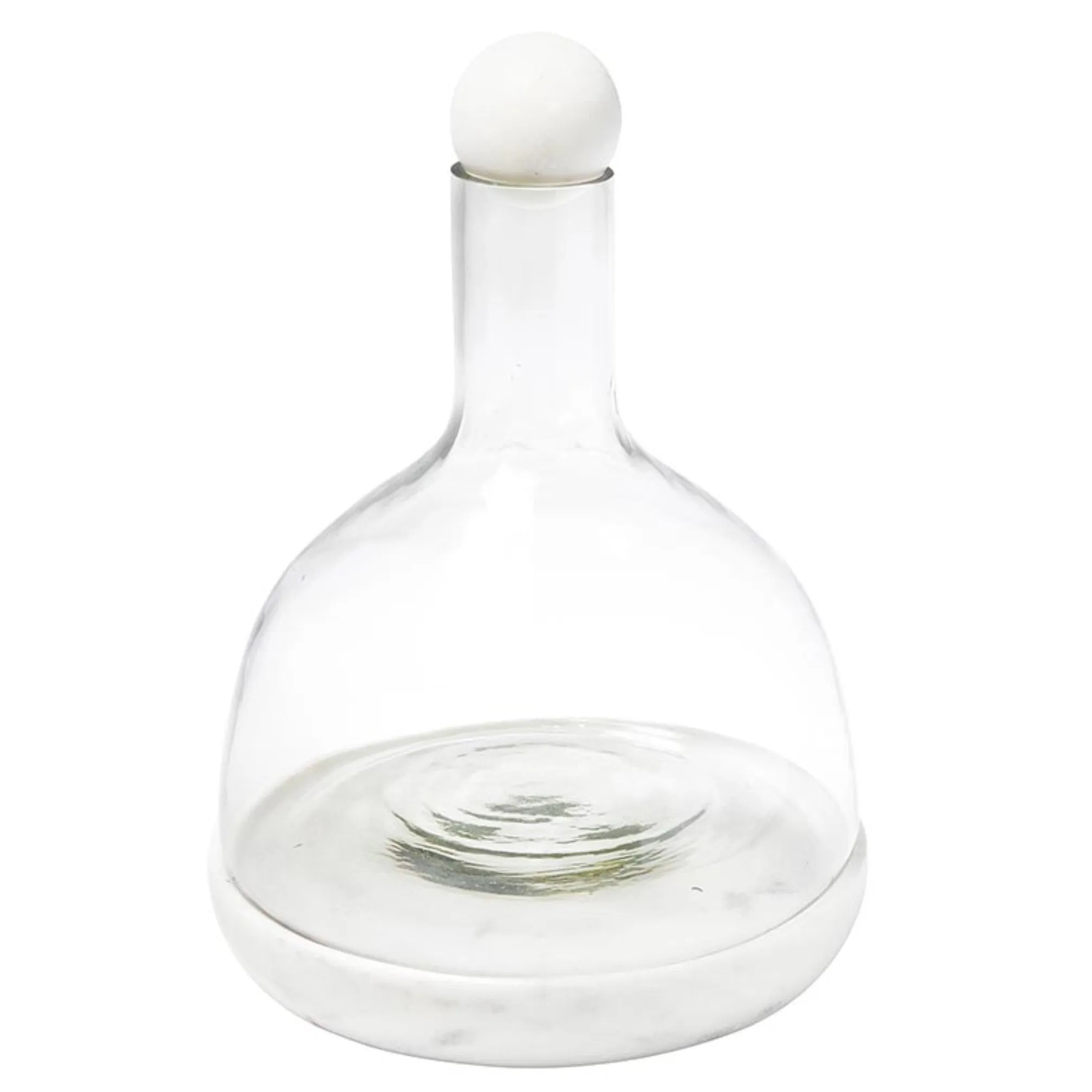 Marble   Glass Wine Carafe (White)