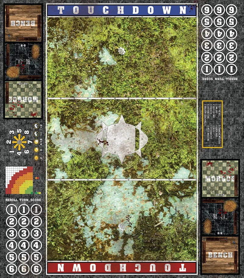 Mats by Mars:  Swamplands v1.0 Fantasy Football Play Mat / Pitch