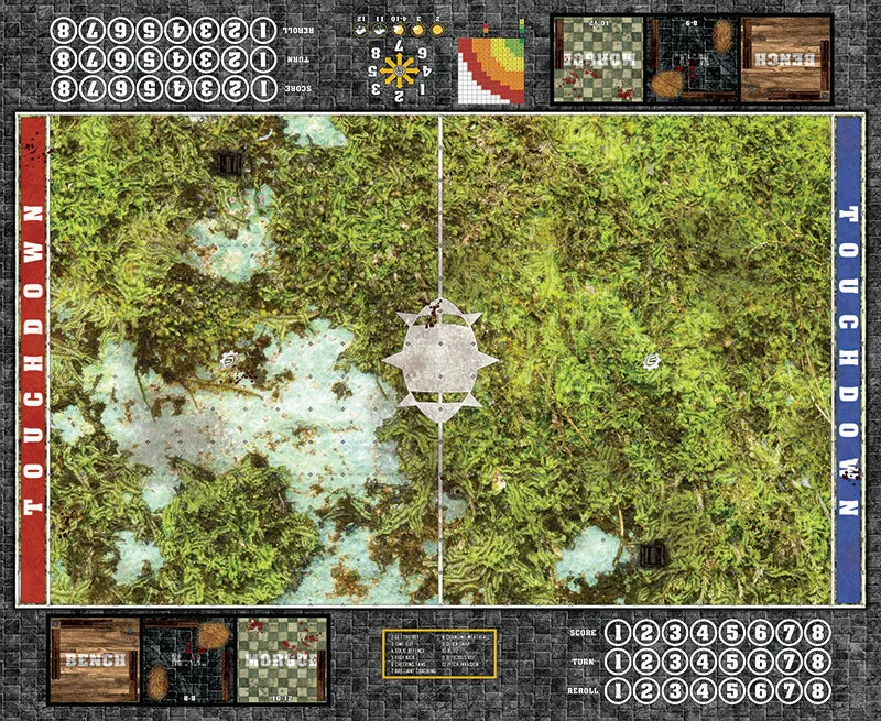 Mats by Mars:  Swamplands v1.0 Fantasy Football Play Mat / Pitch