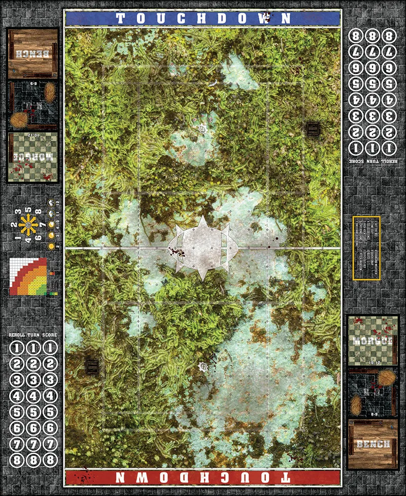 Mats by Mars:  Swamplands v1.0 Fantasy Football Play Mat / Pitch