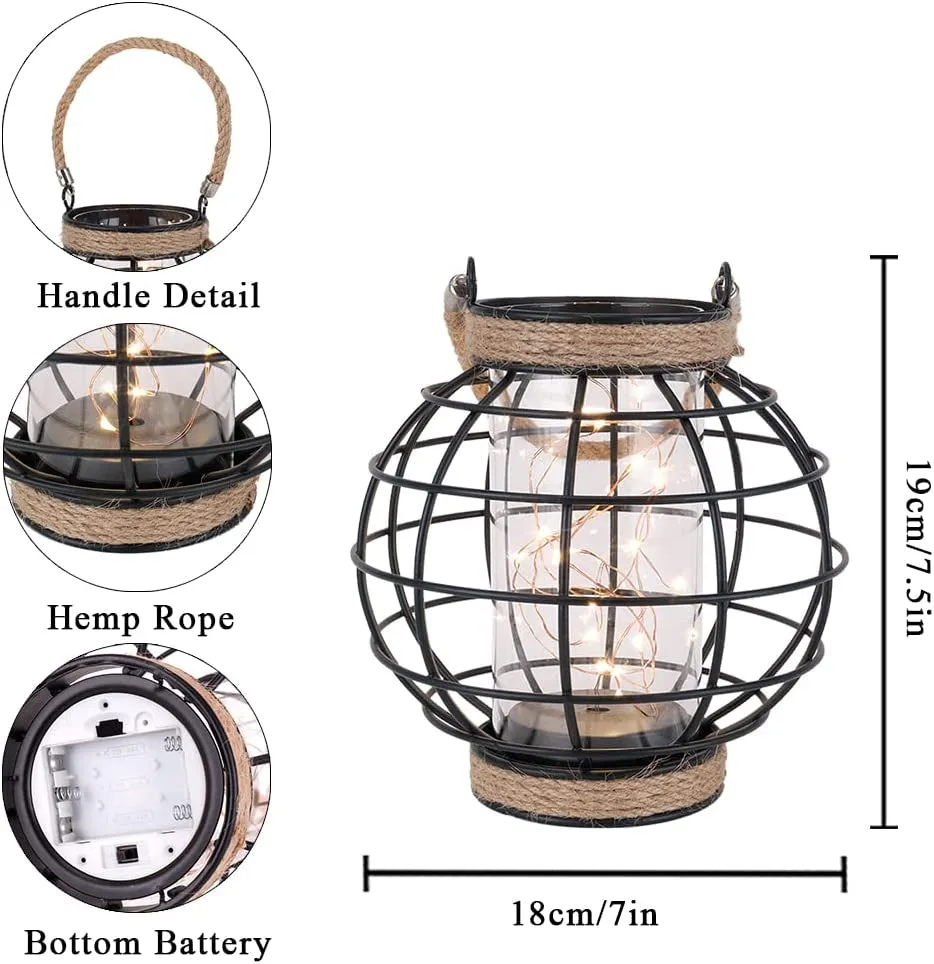 Metal Cage LED Lantern