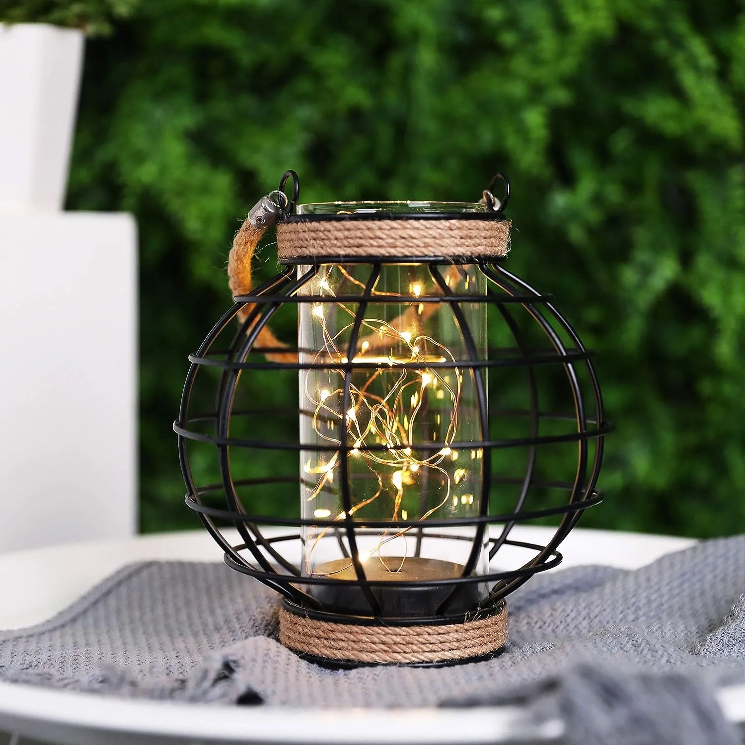 Metal Cage LED Lantern