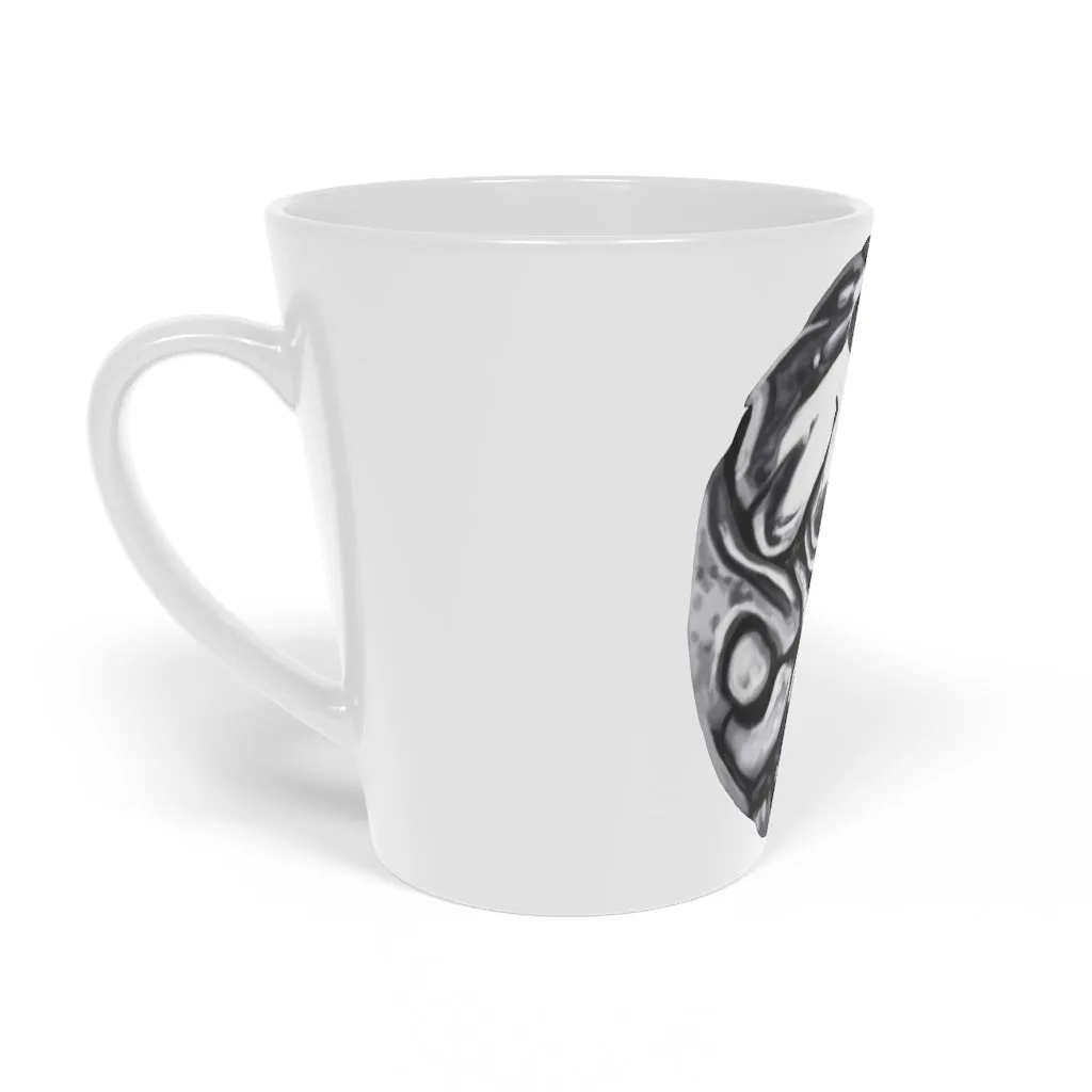 Metal Piece Latte Mug, 12oz