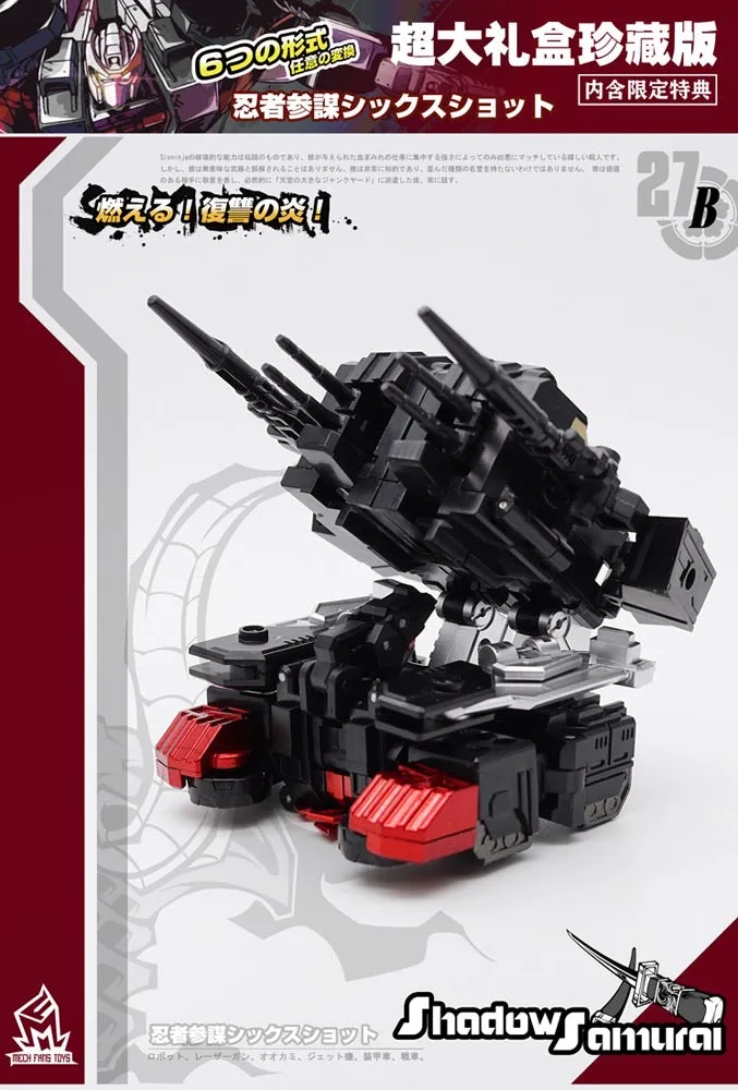 MFT MechFansToys MF-27B MF27B Shadows Samurai (Sixshot Black Version) 14cm