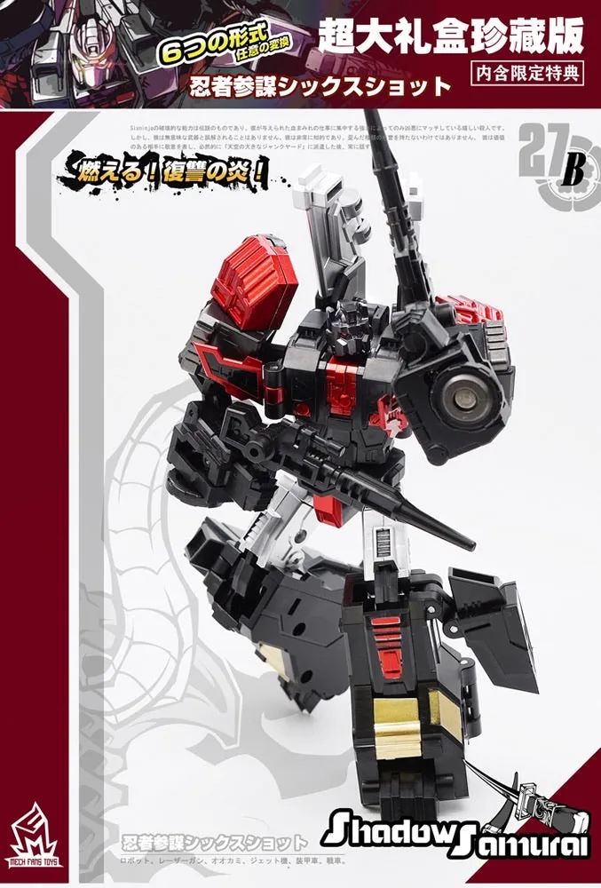 MFT MechFansToys MF-27B MF27B Shadows Samurai (Sixshot Black Version) 14cm