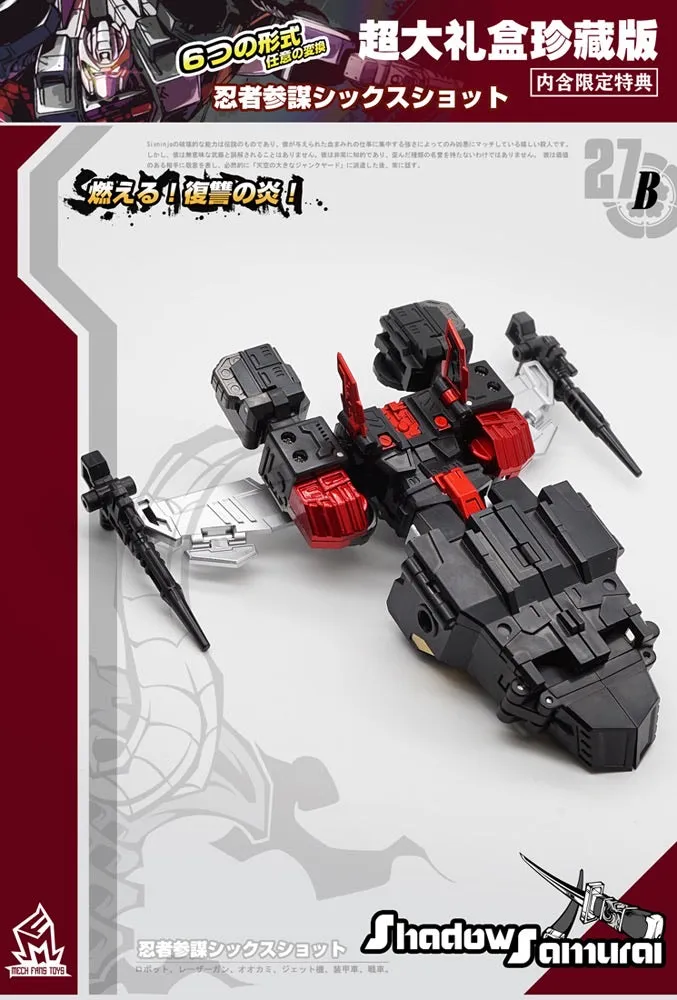 MFT MechFansToys MF-27B MF27B Shadows Samurai (Sixshot Black Version) 14cm