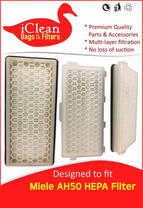 Miele vacuum Cleaner HEPA Filter SF AH 50 By iClean Vacuums