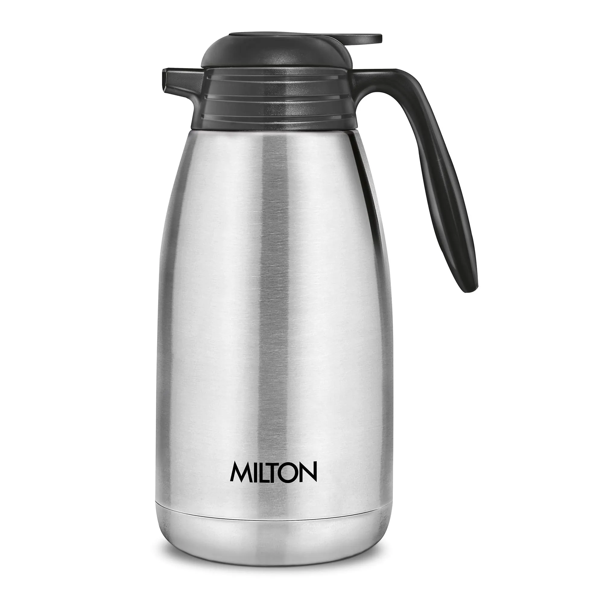 Milton Thermosteel Classic 24 Hours Hot or Cold Tea/Coffee Carafe, 2000 ml, Silver, Stainless Steel