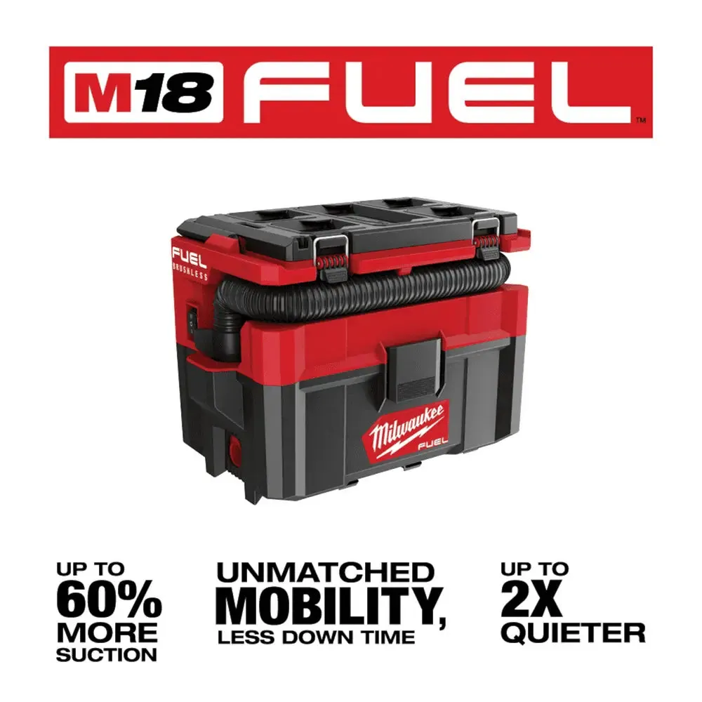 Milwaukee M18 FUEL PACKOUT 2.5 Gallon Wet/Dry Vacuum