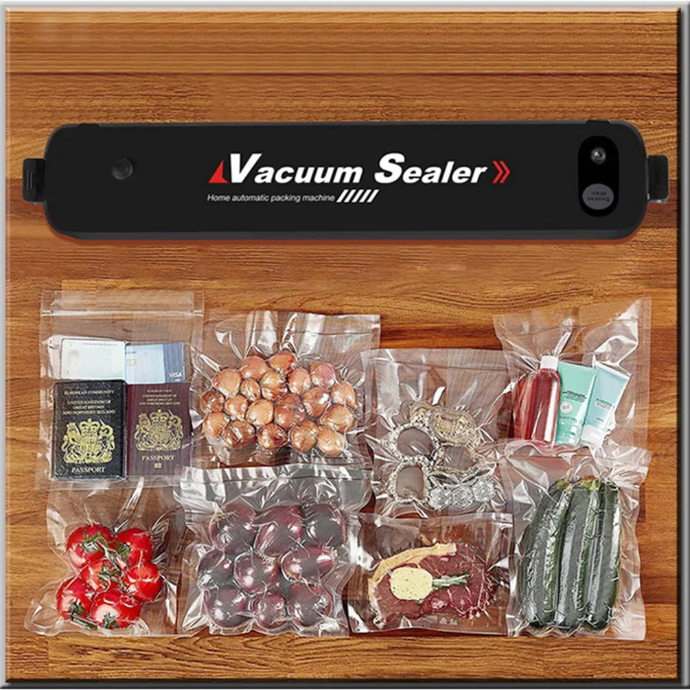 Mini Automatic Food Vacuum Sealer with 15 Sealing Bags, US Plug