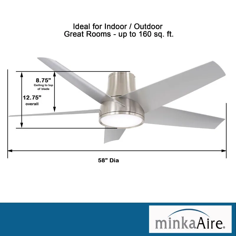 Minka Aire F782L Chubby II 58" Smart Ceiling Fan with LED Light Kit