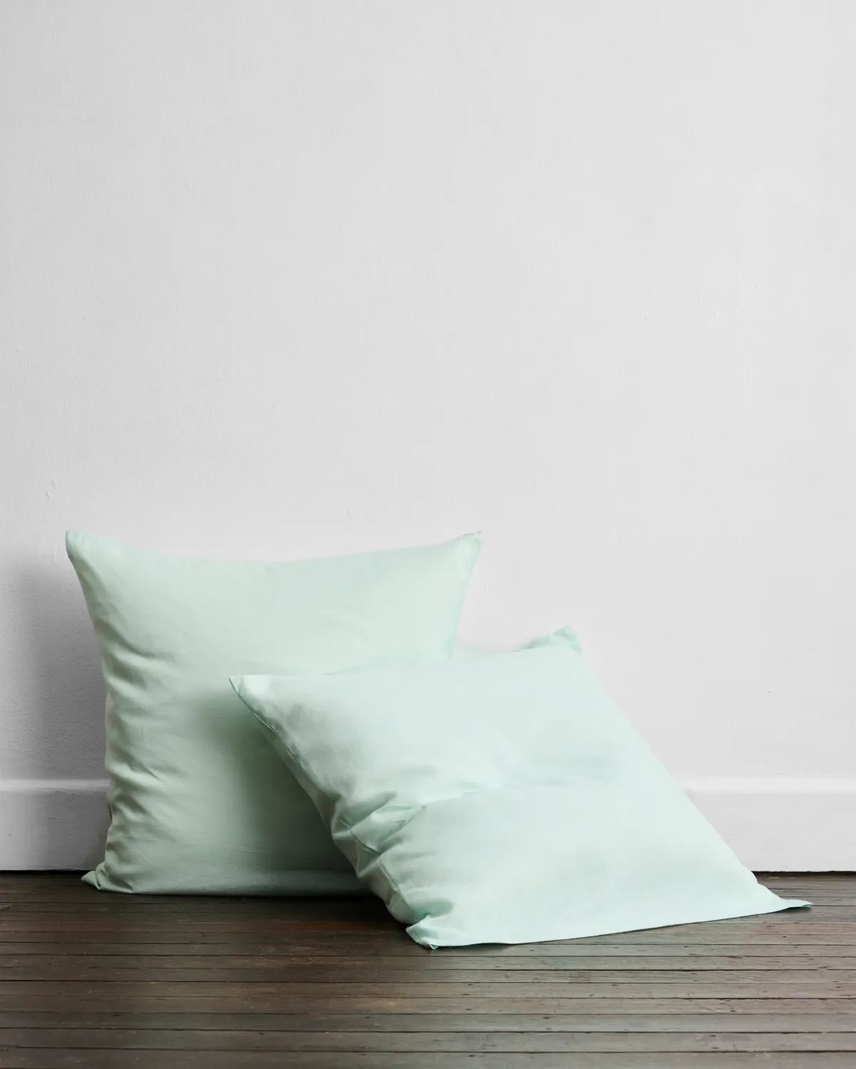 Mint 100% French Flax Linen European Pillowcases (Set of Two)