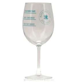 Missouri Star Satin Etched Wine Glass